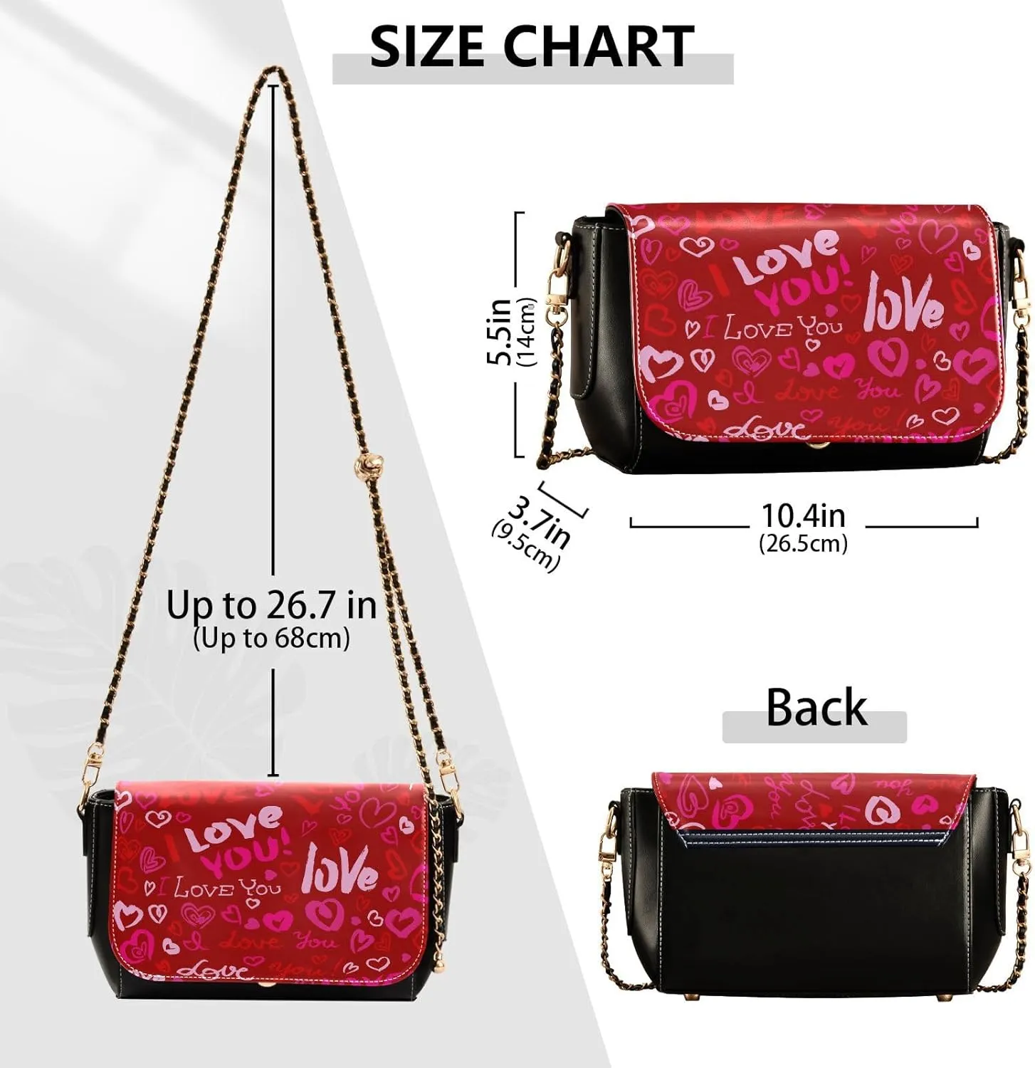 Crossbody Bags for Women Trendy Women's Black Shoulder Bag Small PU Leather Flap Cross Body Bag Handbags
