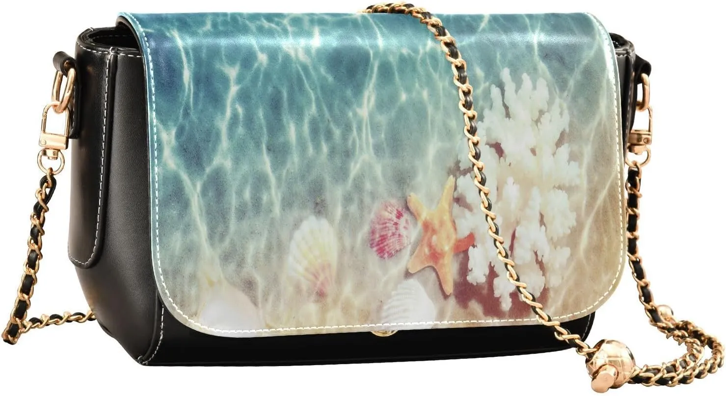 Crossbody Bags for Women Trendy Women's Black Shoulder Bag Small PU Leather Flap Cross Body Bag Handbags