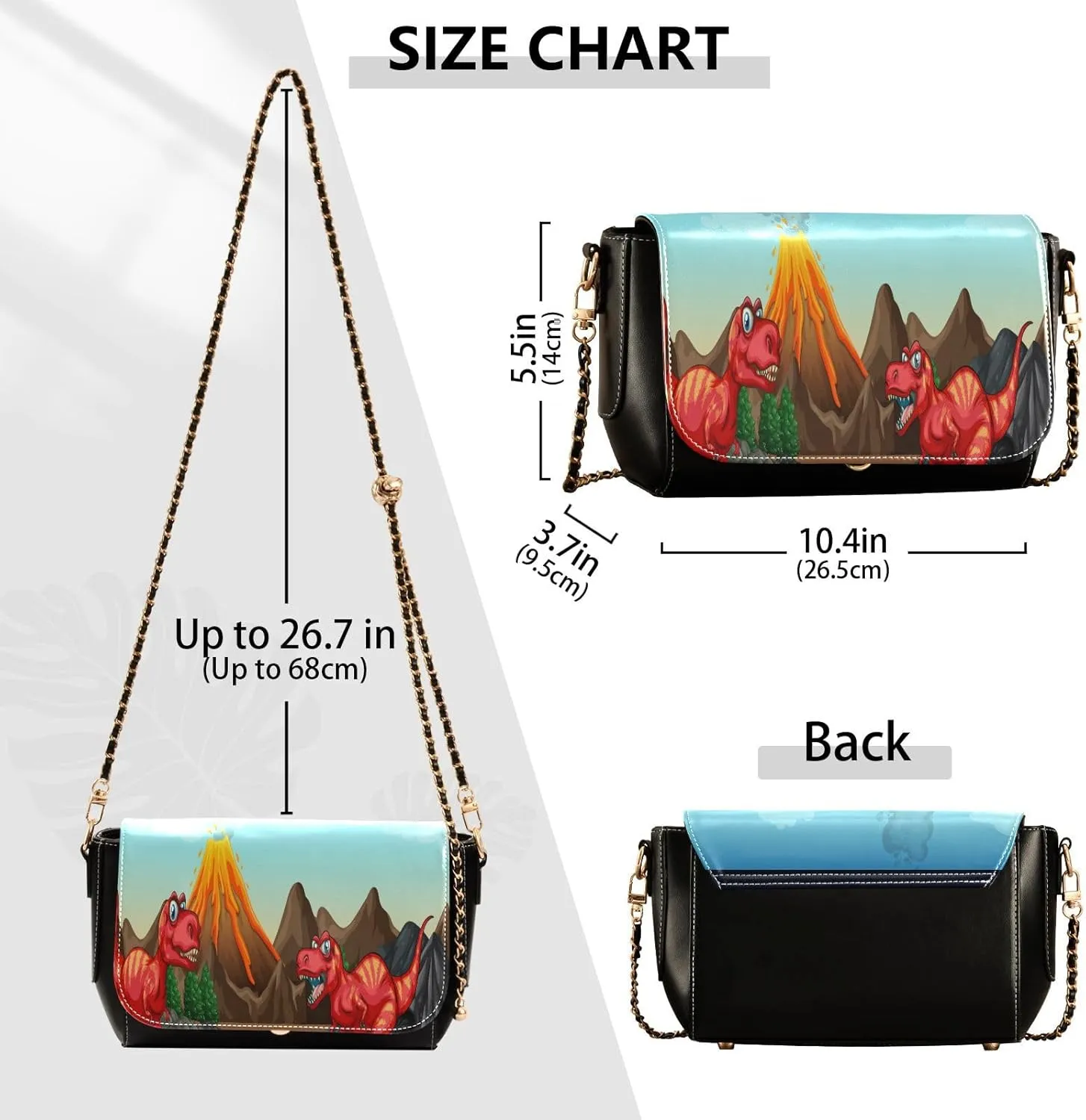 Crossbody Bags for Women Trendy Women's Black Shoulder Bag Small PU Leather Flap Cross Body Bag Handbags