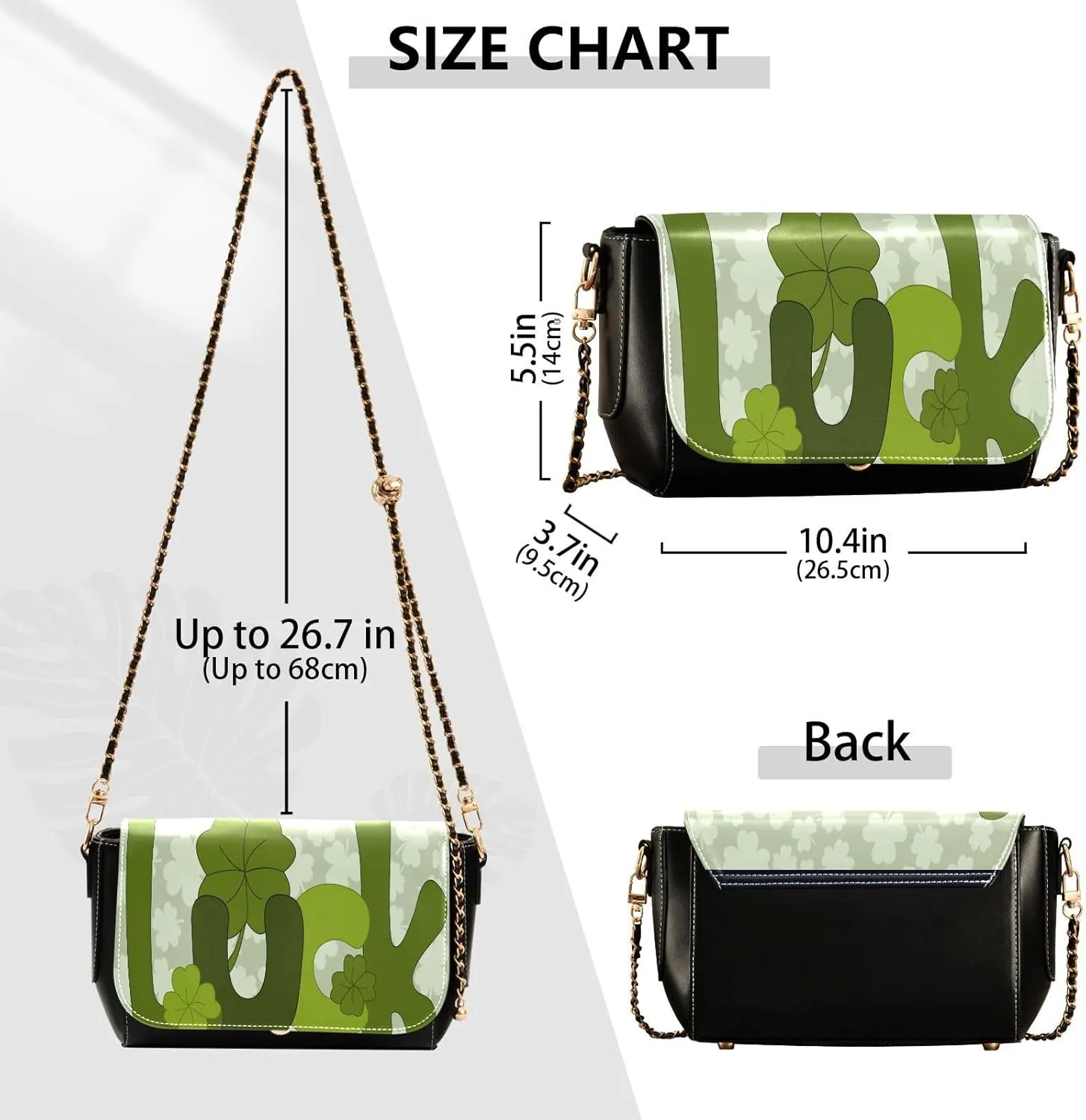 Crossbody Bags for Women Trendy Women's Black Shoulder Bag Small PU Leather Flap Cross Body Bag Handbags