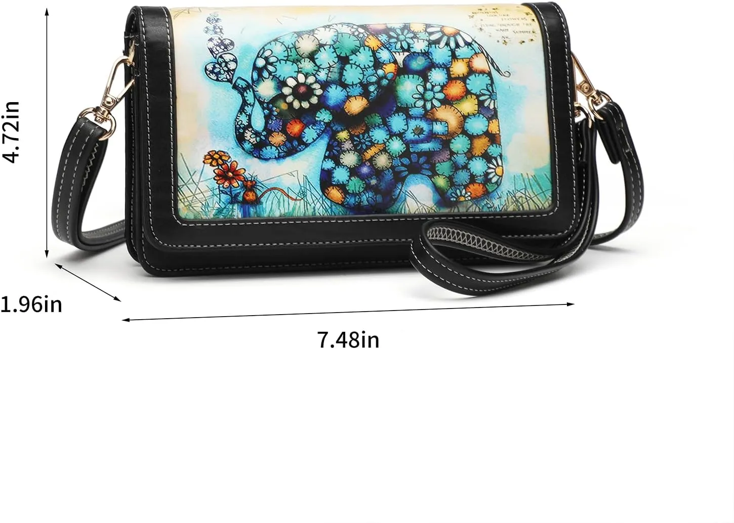Crossbody Bags For Women Wristlet Wallet Phone Purse Shoulder handbags Multi-Function Small RFID Clutch Card Holder…