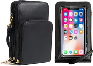 Crossbody Cellphone Purse Women Touch Screen Bag RFID Blocking Wallet Handbag Shoulder Strap
