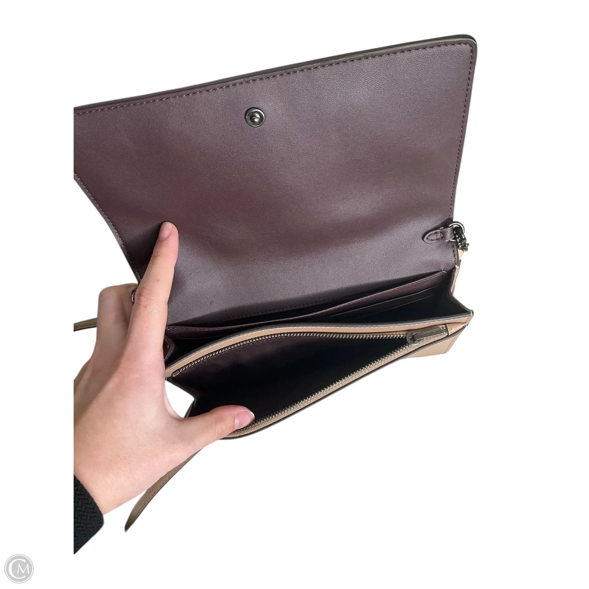 Crossbody Designer By Coach, Size: Small
