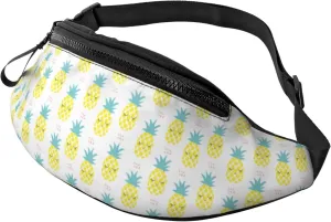 Crossbody Fanny Packs for Women Men - Cute Shy Pineapple Travel Belt Bag Running Waist Bag for Women Men