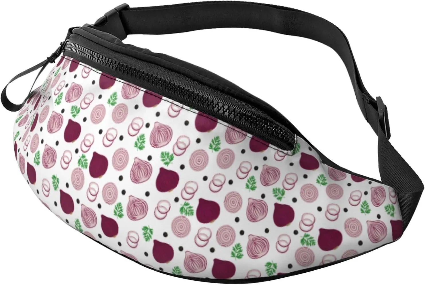 Crossbody Fanny Packs for Women Men - Onion cute print Running Waist Bag Travel Belt Bag for Women Men