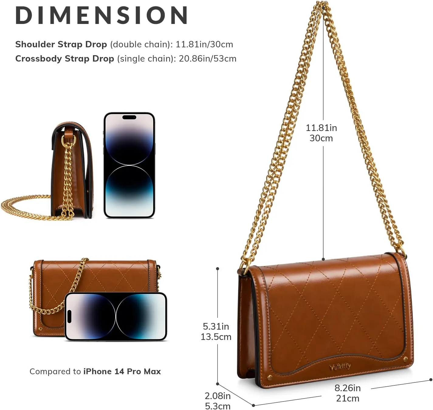 Crossbody Purse for Women Black Quilted Patent Leather Trendy Clutch Bag with Gold Chain for Night Out Party
