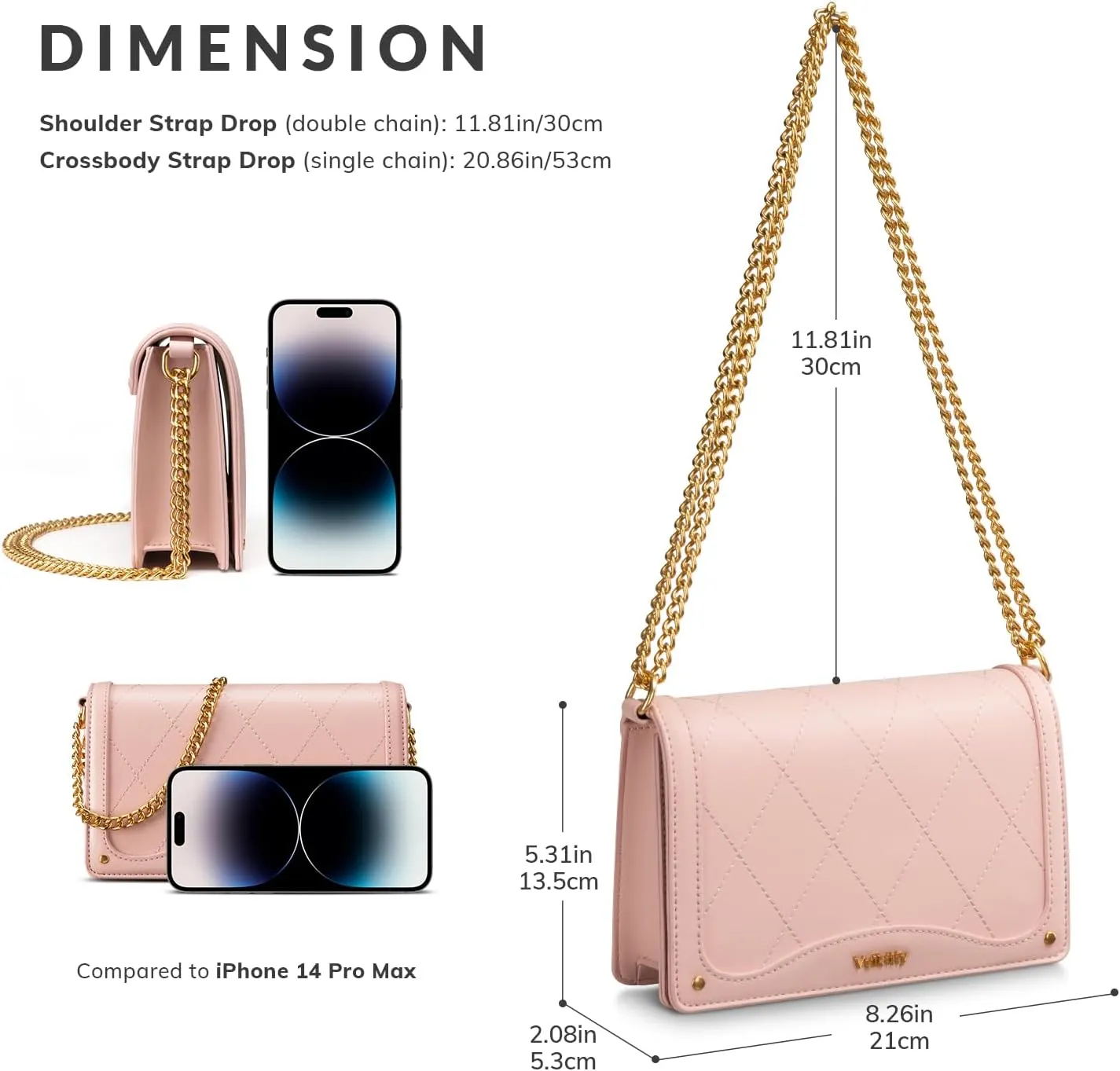 Crossbody Purse for Women Black Quilted Patent Leather Trendy Clutch Bag with Gold Chain for Night Out Party
