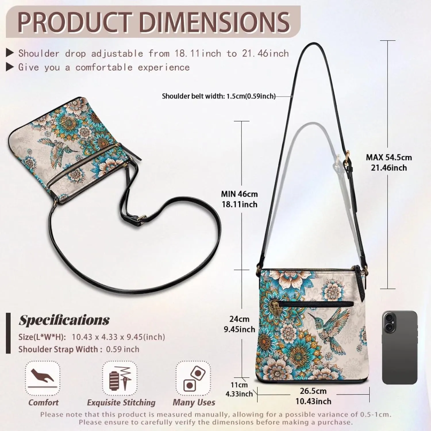 Crossbody Purses for Women Ladies Shoulder Sling Bag Leather Handbag Crossbody Small Purses Hobo Bag