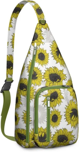 Crossbody Sling Bag Hiking TravelBackpack Lightweight Water-Resistant Trendy Casual