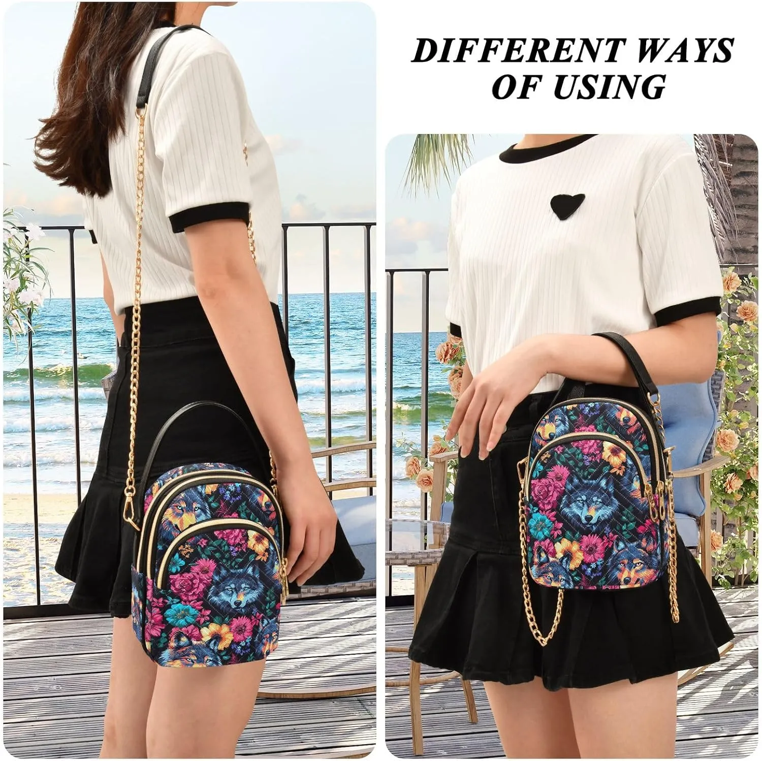 Cute Bags for Women Trendy Chain Strap Crossbody Bag