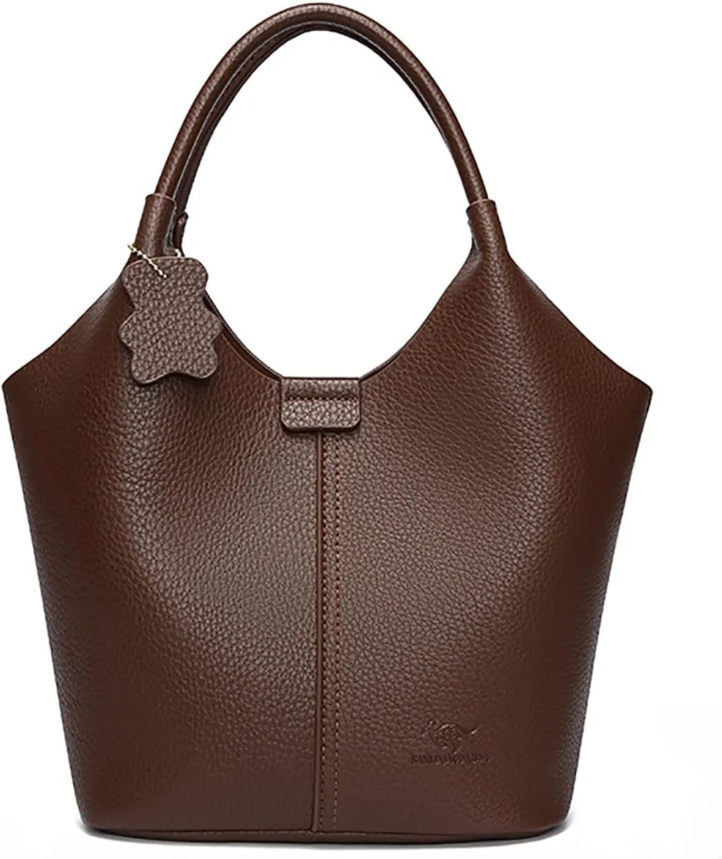 Designer Real Genuine Leather Bucket Handbag For Women Crossbody Bags With Shoulder Strap For Women