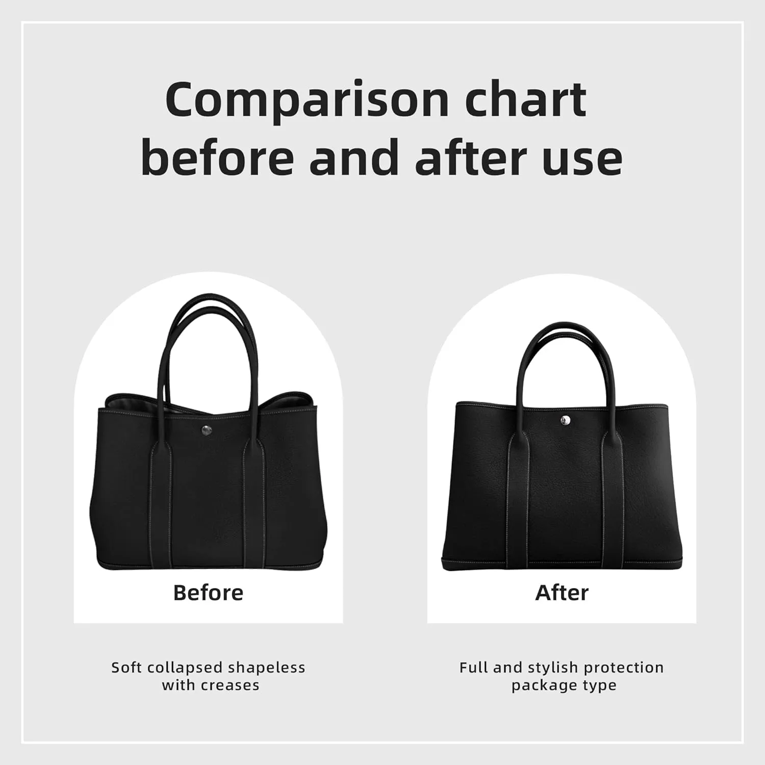 DGAZ Silky Purse Organizer Insert, Luxury Handbag & Tote Organizer, Simplicity bag organizer Fits Garden Party 30/36Bags（Konjac Purple，GP30）