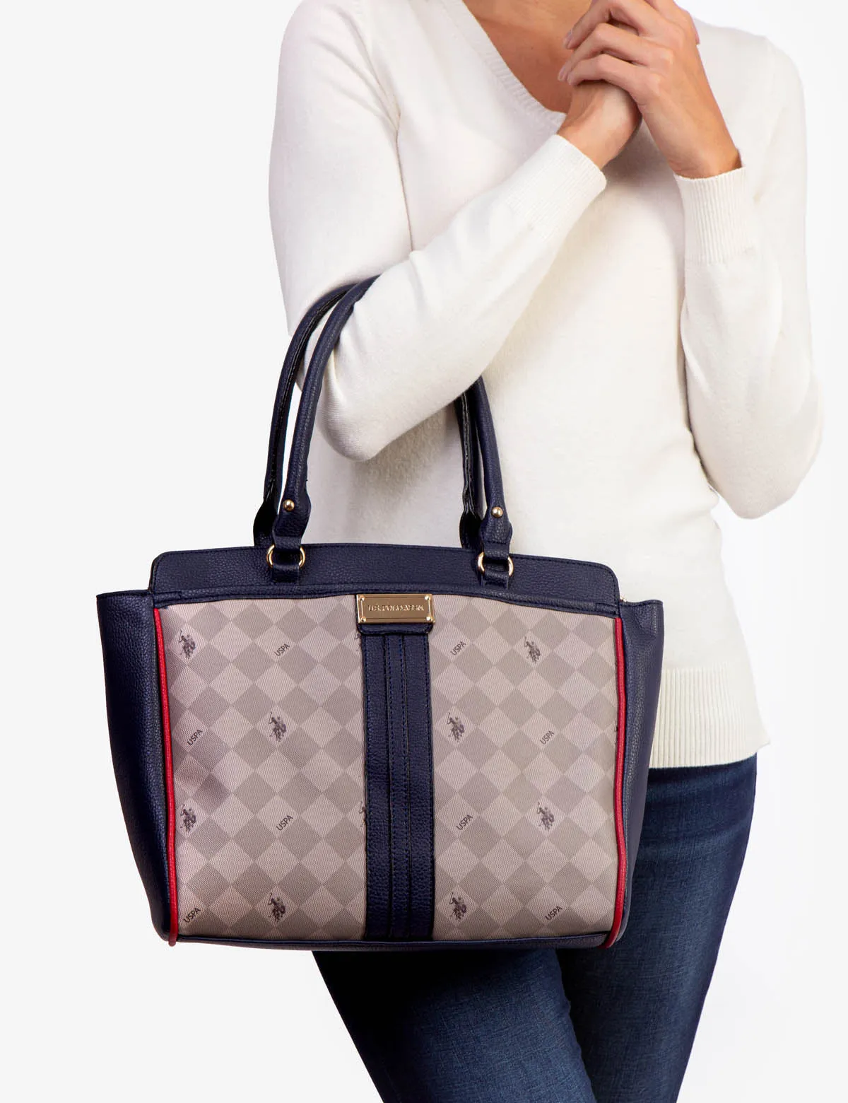 DIAMOND HERITAGE SATCHEL BAG