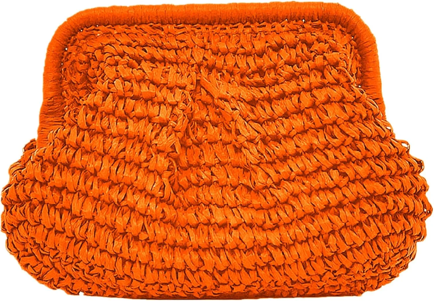 DIHKLCIO Straw Clutch Purses for Women Summer Beach Woven Bag Purse 2025 Cloud Dumpling Pouch Crossbody Handbags