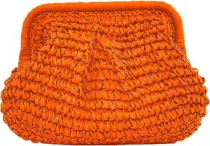 DIHKLCIO Straw Clutch Purses for Women Summer Beach Woven Bag Purse 2025 Cloud Dumpling Pouch Crossbody Handbags