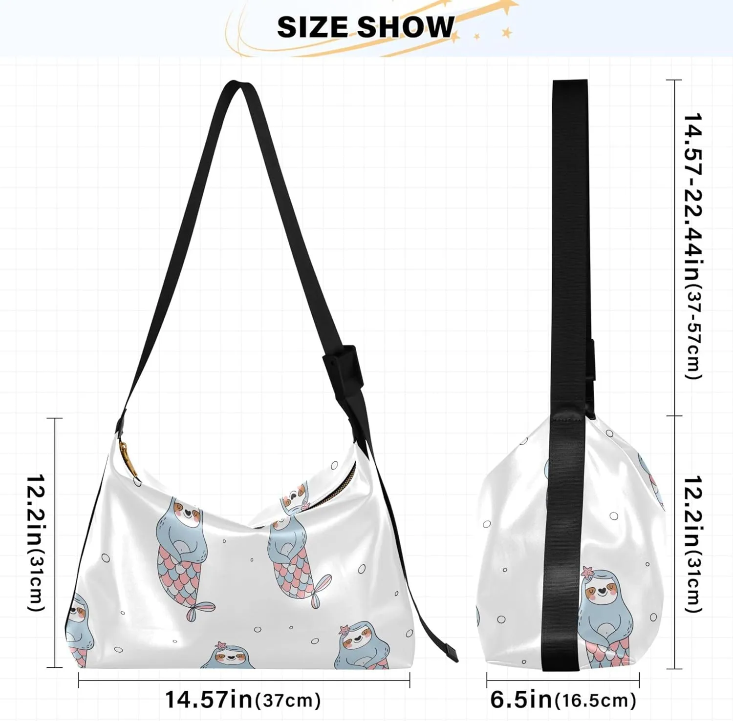 Dino Trex Roar Gray Hobo Women Handbag Leather Large Crossbody Purses Cartoon Animal Print Designer Shoulder Purse