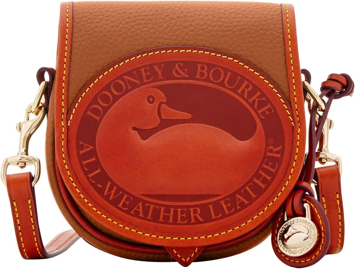 Dooney & Bourke Handbag, All Weather Leather 2 Duck Bag Crossbody - Caramel