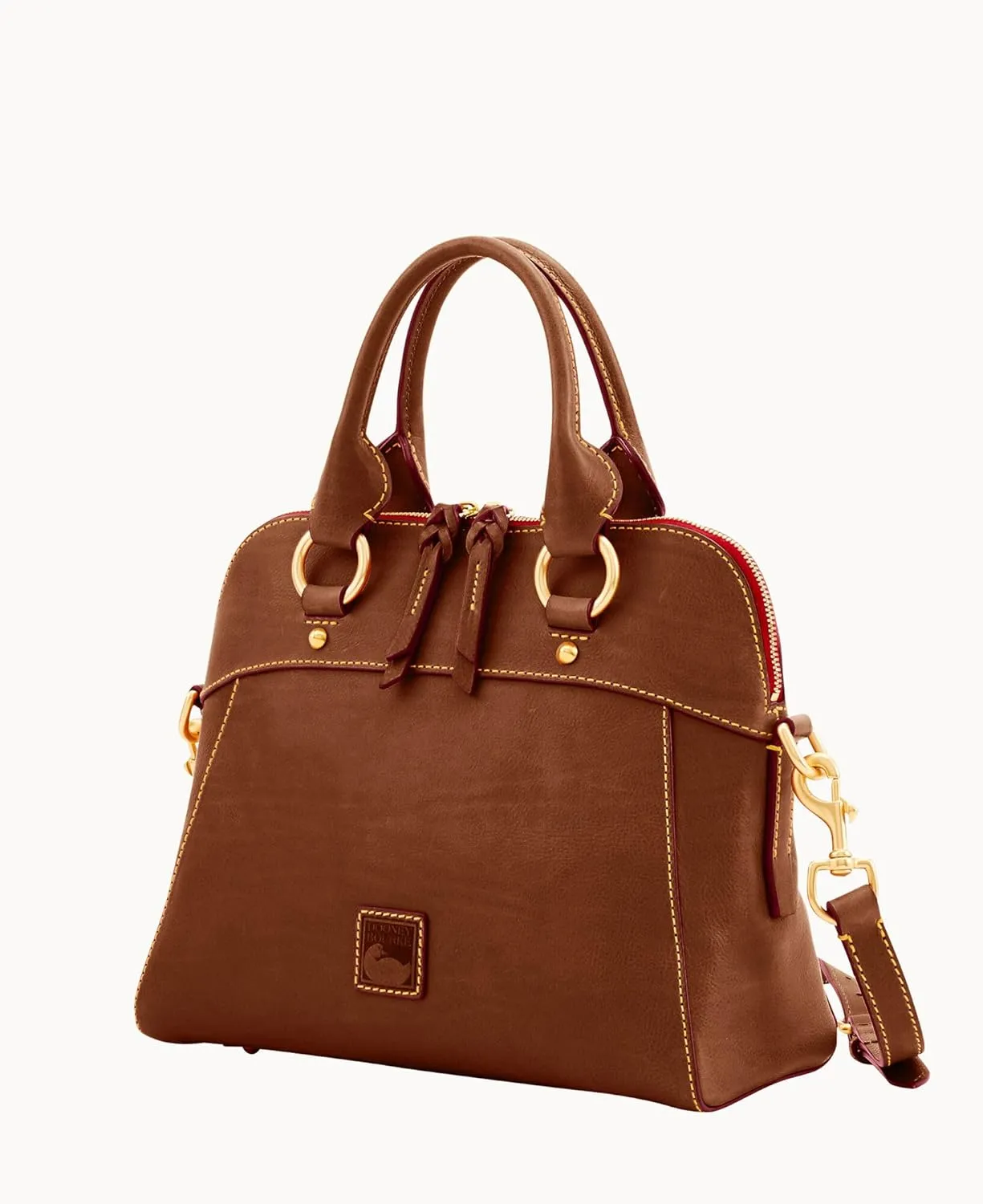 Dooney & Bourke Satchel Handbags for Women, Cameron Florentine Leather Satchel Bag with Optional Crossbody Strap