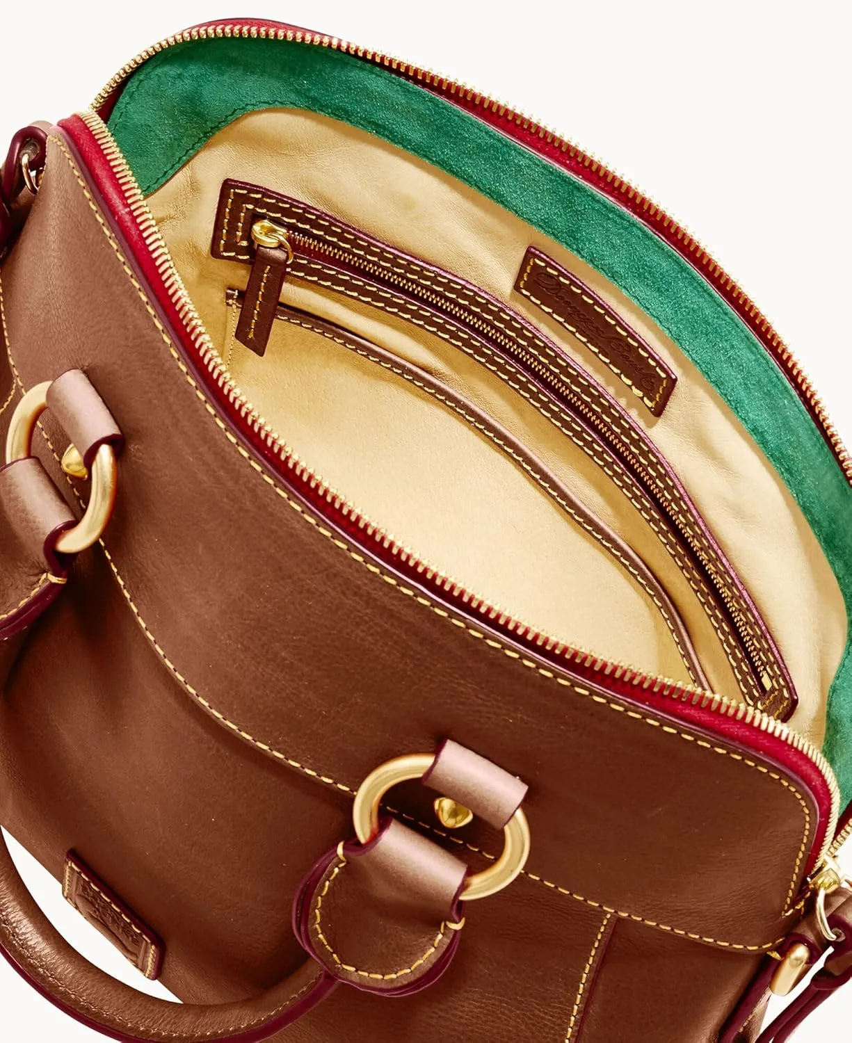 Dooney & Bourke Satchel Handbags for Women, Cameron Florentine Leather Satchel Bag with Optional Crossbody Strap