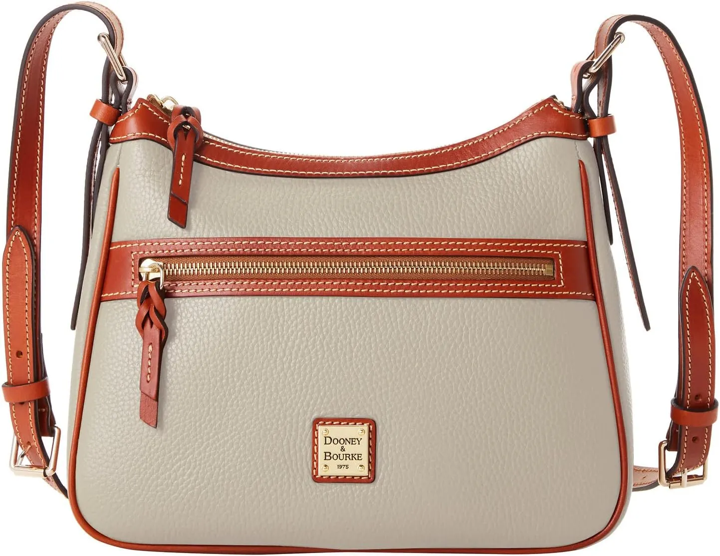Dooney & Bourke Women's Presley Crossbody in Pebble Grain Leather, Medium Sized Handbag with Adjustable Shoulder Strap