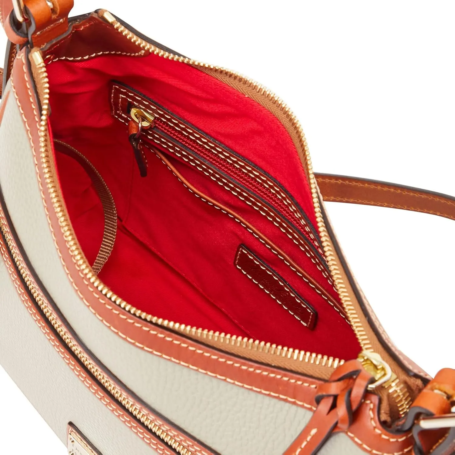 Dooney & Bourke Women's Presley Crossbody in Pebble Grain Leather, Medium Sized Handbag with Adjustable Shoulder Strap