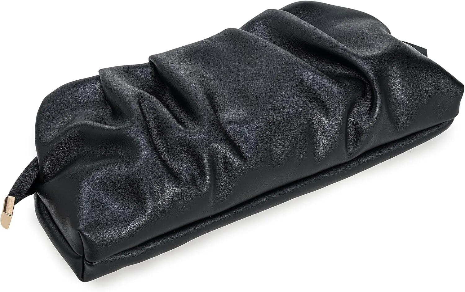 Dressy PU Clutch Purse for Women Formal Soft Pleated Vegan Leather Evening Bag for Wedding/Prom/Cocktail Party