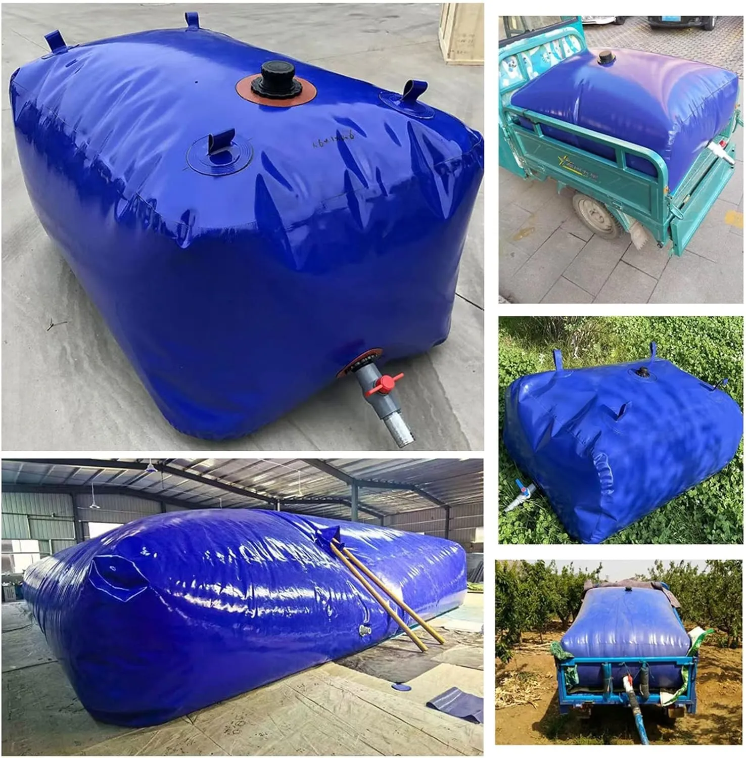 Emergency Water Tank Water Bag Bath Tub Water Bladder Tanks Agricultural Irrigation/Campervan Pickup Truck/Camping Trailer, Portable Soft Emergency Water Storage, for Emergency Water Storage/