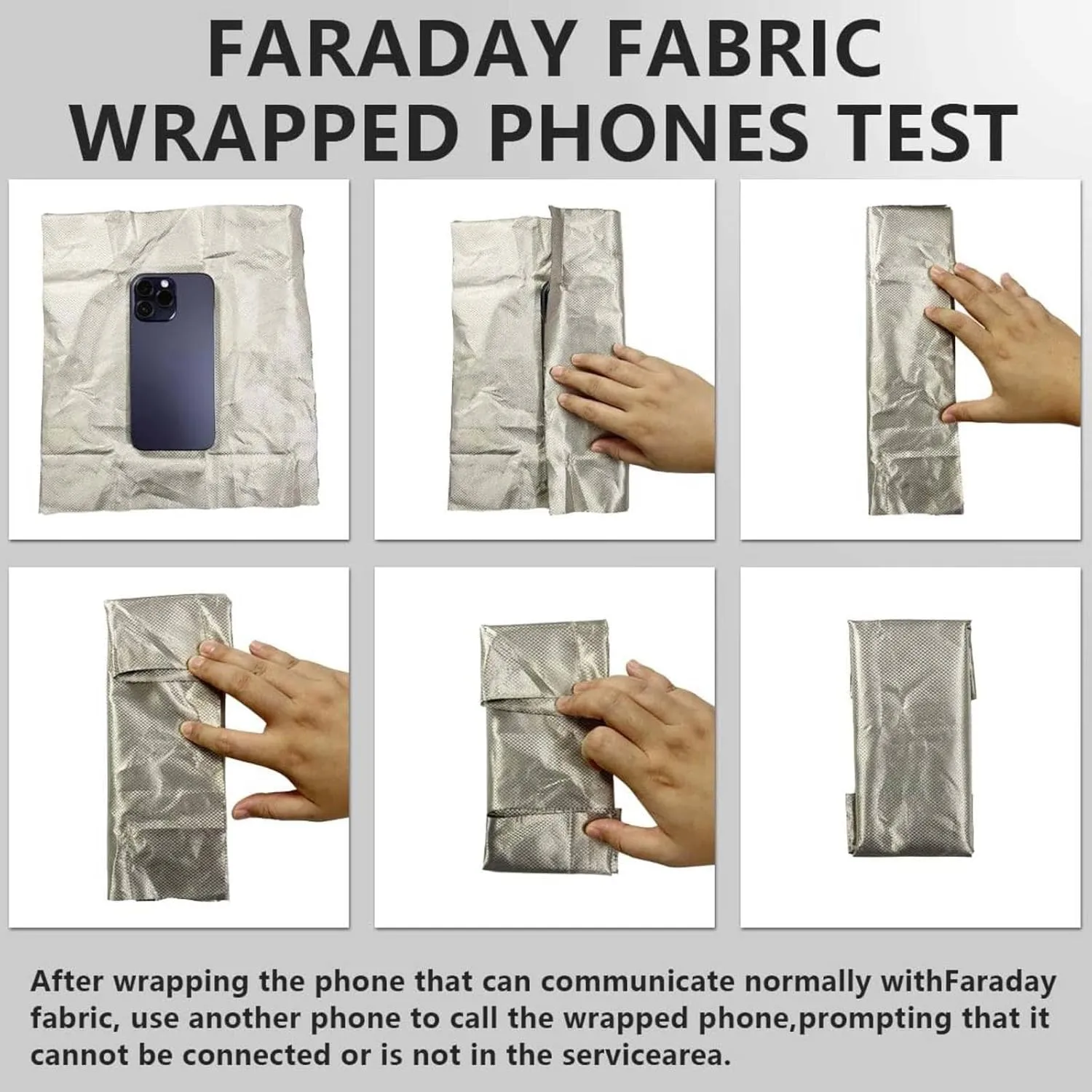 EMF Faraday Fabric EMF Fabric Protection Faraday Cage for Generator Conductive Material Cover for WiFi, Cell, Bluetooth, RFID, Shields RF,silver-9x1.1m