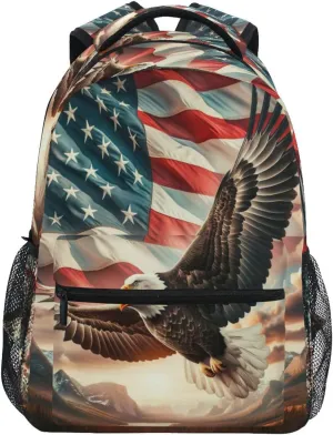 Falcon Backpack Waterproof Durable Bookbag with Multiple Pockets for School Travel, iPad Tablet Storage