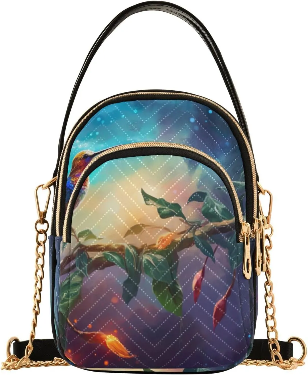 Fantasy Sea Of Clouds And Whale Women's Crossbody Sling Handbags, Womens Crossbody Travel Bag, Stylish Crossbody Bags