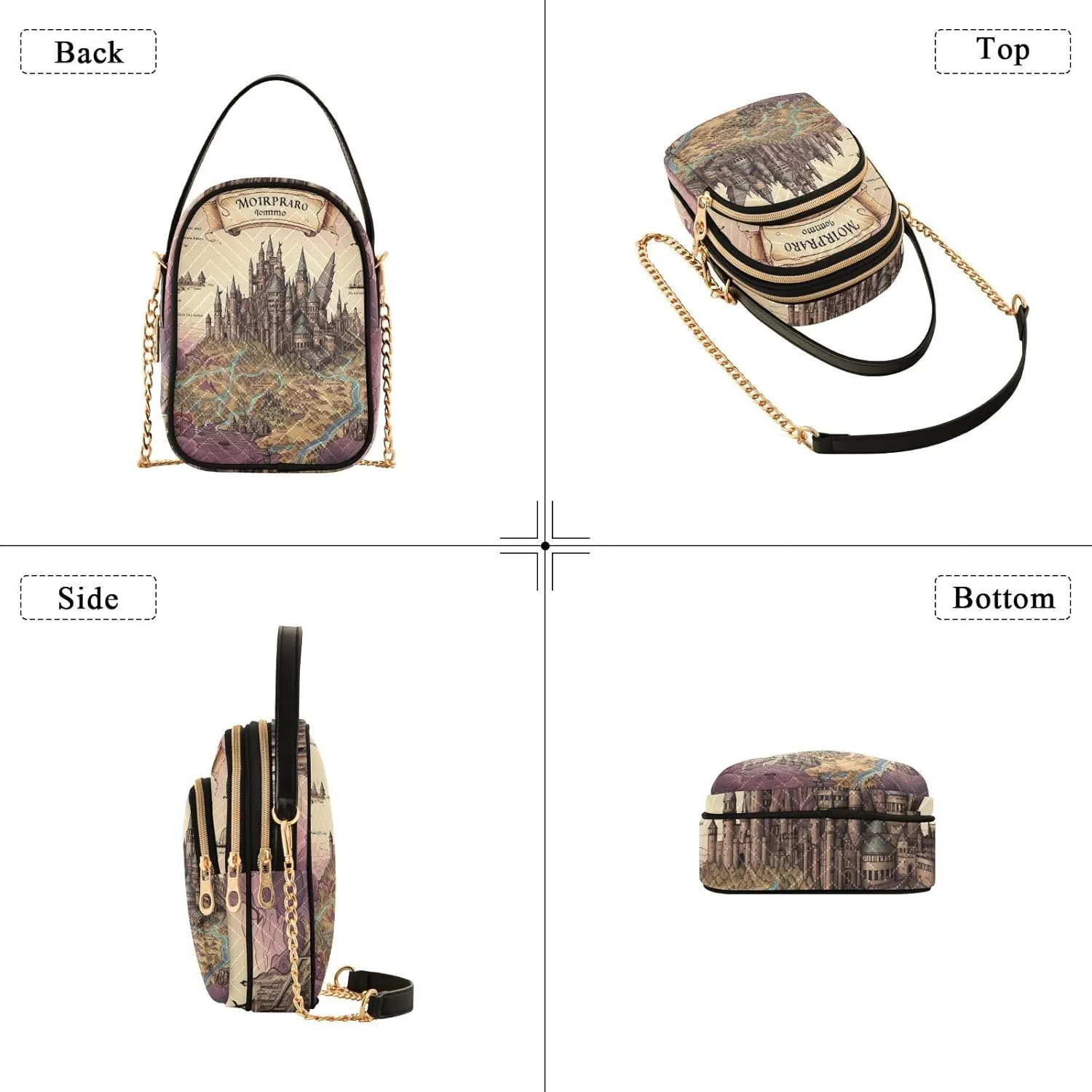 Fantasy Sea Of Clouds And Whale Women's Crossbody Sling Handbags, Womens Crossbody Travel Bag, Stylish Crossbody Bags