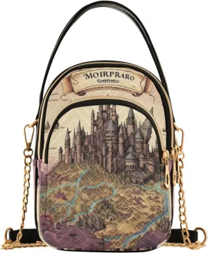 Fantasy Sea Of Clouds And Whale Women's Crossbody Sling Handbags, Womens Crossbody Travel Bag, Stylish Crossbody Bags