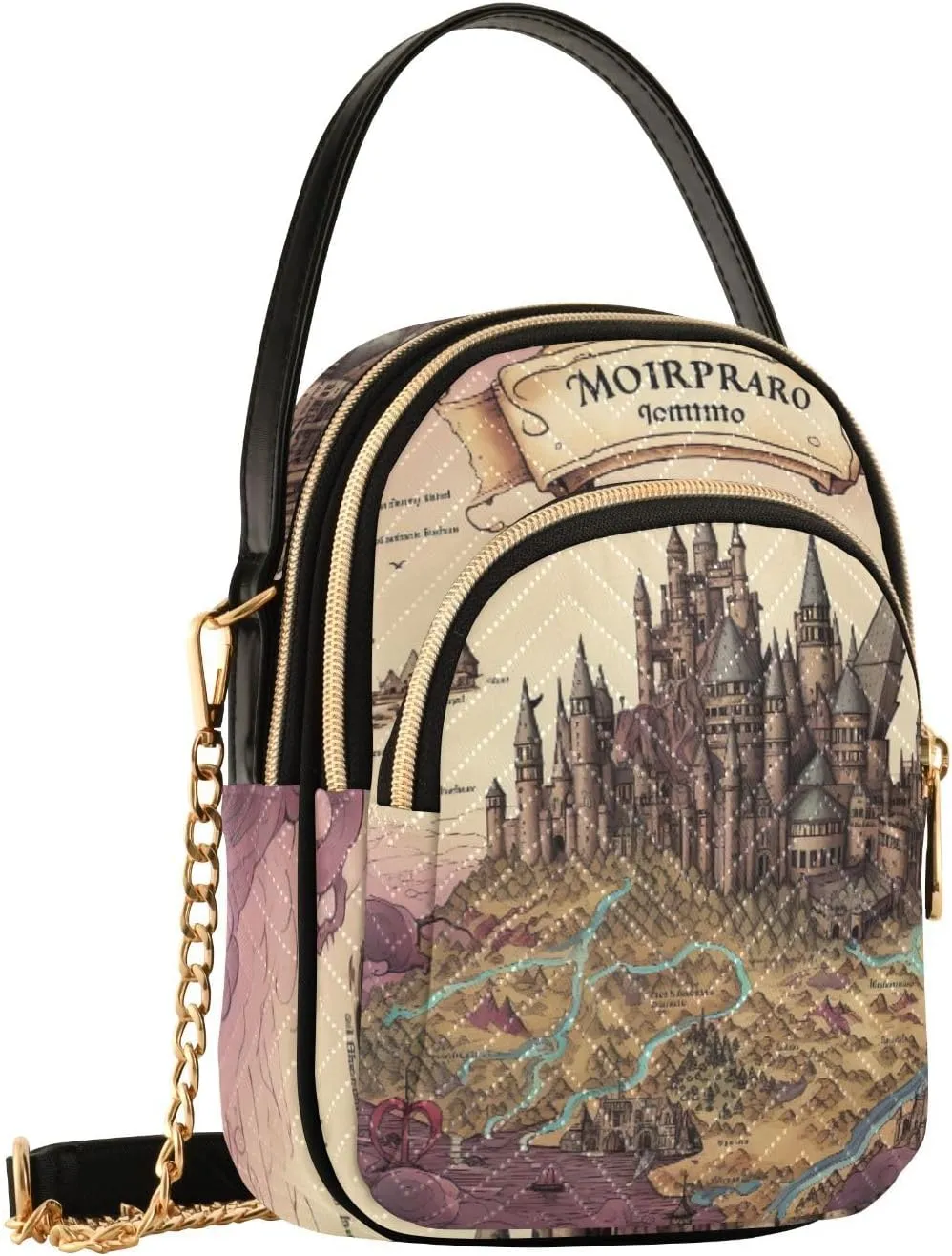 Fantasy Sea Of Clouds And Whale Women's Crossbody Sling Handbags, Womens Crossbody Travel Bag, Stylish Crossbody Bags