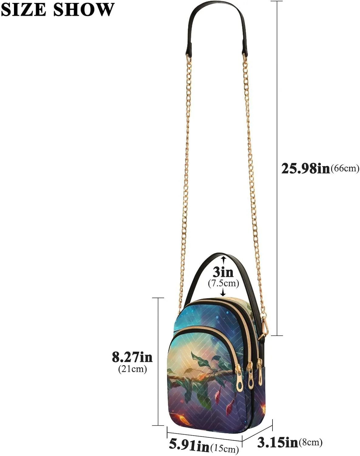 Fantasy Sea Of Clouds And Whale Women's Crossbody Sling Handbags, Womens Crossbody Travel Bag, Stylish Crossbody Bags