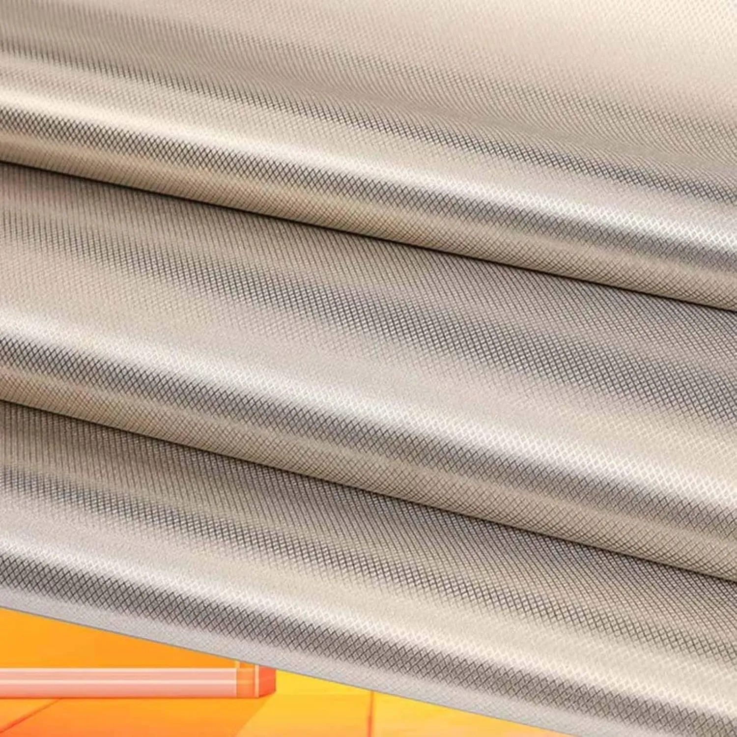 Faraday Fabric EMF Fabric Shielding EMP Protection for Generator Conductive Shields RF Signals EMP Protection EMF Blocker from WiFi Cell,silver-9x1.1m