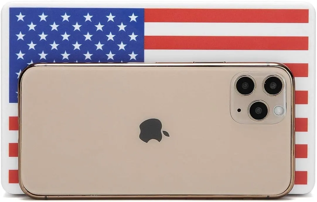 Fashion Box Clutch Handbag Shoulder Bag - American Flag, British Flag, Canadian Flag