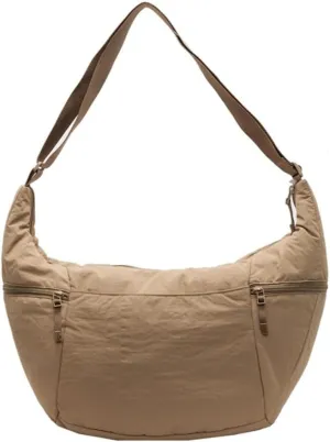 Fashionable Half Moon Crossbody Bag for Women Casual Satchel Practical Nylon Shoulder Bags for Everyday Needs