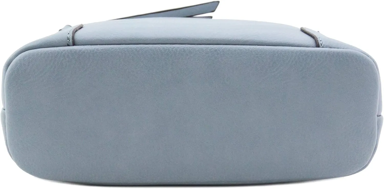 FashionPuzzle Triple Zipper Pocket Medium Crossbody Bag