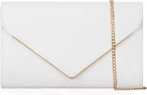 Faux Suede Women Evening Bag Foldover Clutch Purse Cocktail Prom Party Formal Envelope Handbag