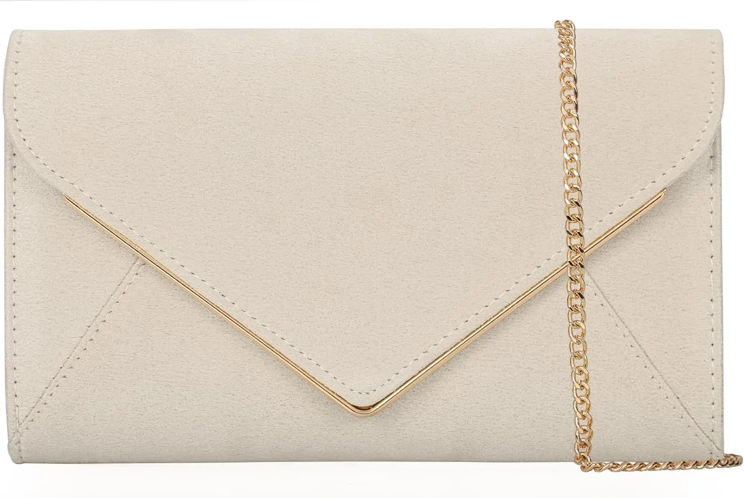 Faux Suede Women Evening Bag Foldover Clutch Purse Cocktail Prom Party Formal Envelope Handbag