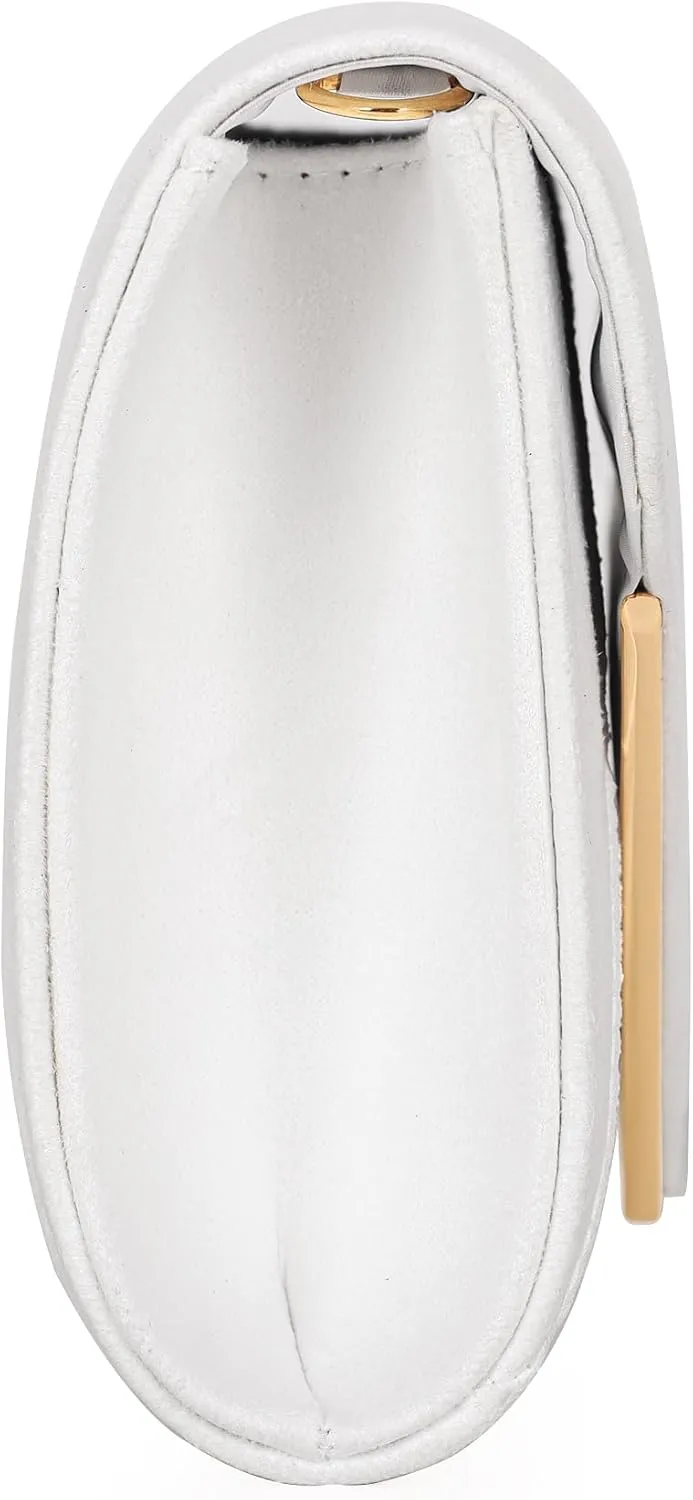 Faux Suede Women Evening Bag Foldover Clutch Purse Cocktail Prom Party Formal Envelope Handbag