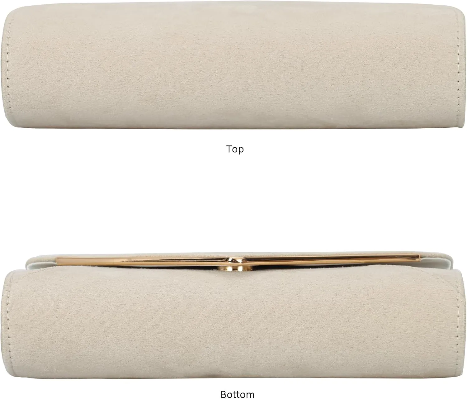 Faux Suede Women Evening Bag Foldover Clutch Purse Cocktail Prom Party Formal Envelope Handbag
