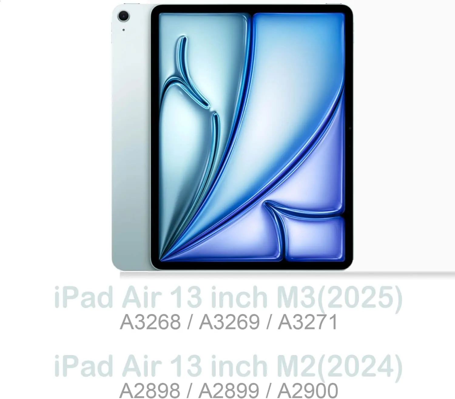 Feams for iPad Air 13 Inch Case M3 2025/M2 2024, Slim iPad Pro 12.9 Inch 6th/5th/4th Generation 2022/2021/2020 Case Clear Back Cover with Auto Sleep & Pencil Holder, Elegant Flowers