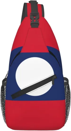 Flag of Laos Foldie Crossbody Bag for Men and Women - Durable and Functional Anti Theft Crossbody Bags