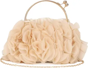 Floral Clutch Purses for Women Flower Evening Bag Wedding Purse Party Prom Handbags