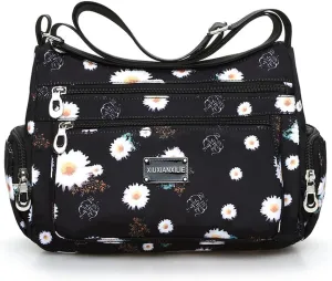 Flower cloth shoulder bag for women Crossbody Bags dumpling bag outdoor leisure large capacity women's bag
