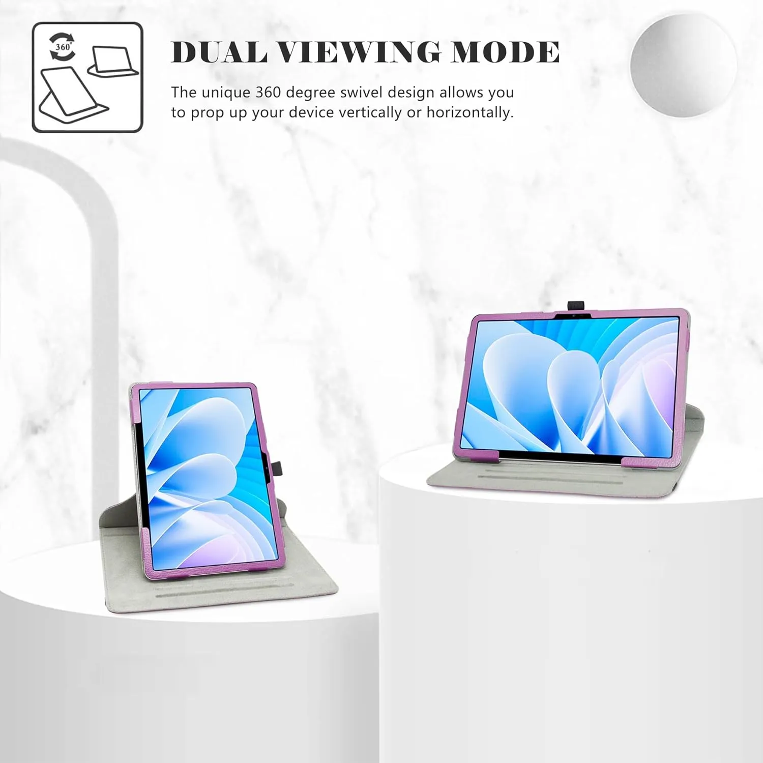for DOOGEE T30 Pro Case,DOOGEE T30 Ultra Case，DOOGEE T30s case,DOOGEE T30se case,360 Degree Rotation Stand PU Cover for 11" DOOGEE T30 Pro/DOOGEE T30 Ultra/Doogee T40/DOOGEE T35 Tablet,Purple