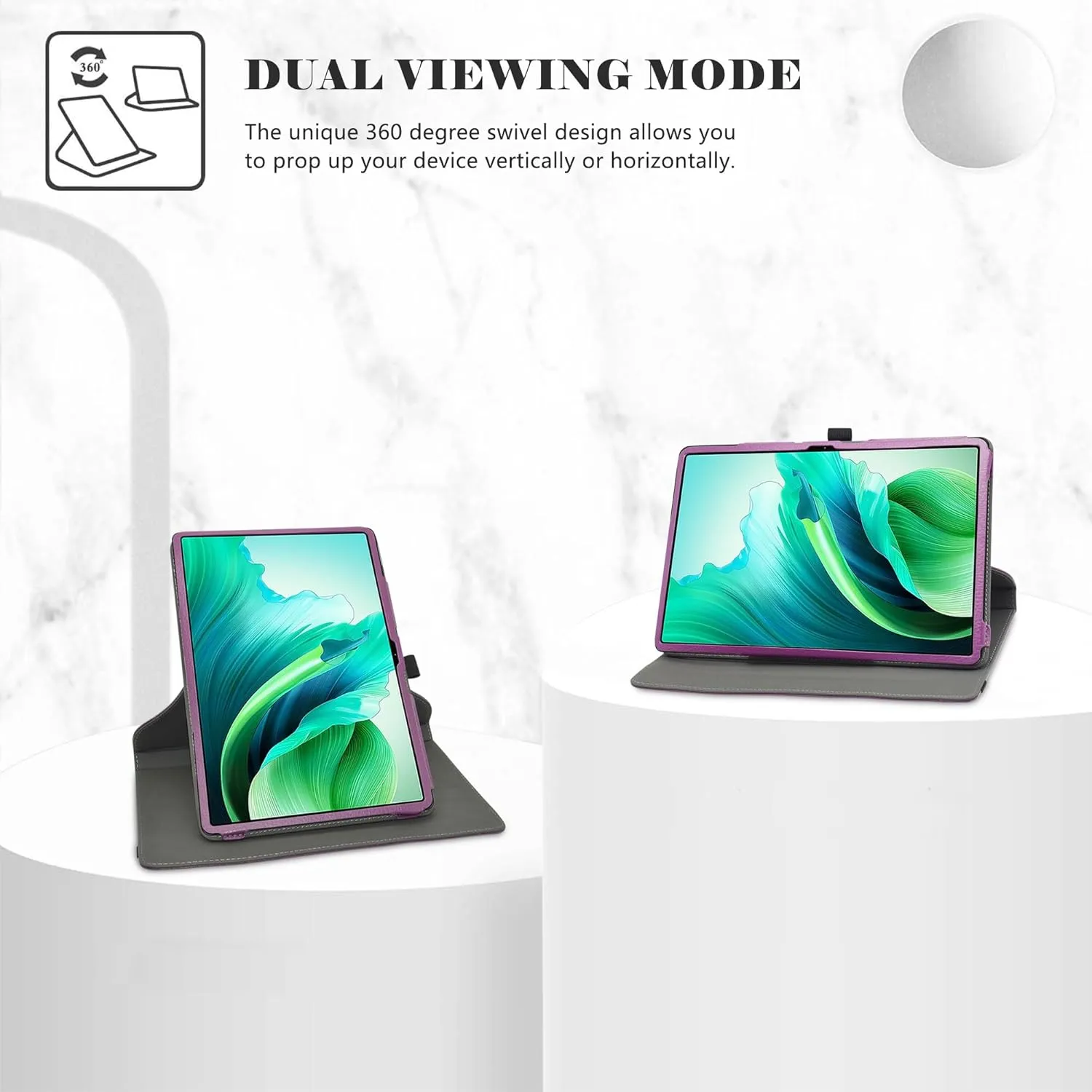 for OUKITEL OT8 Case,DOOGEE U11 case,DOOGEE U11 Pro case,Blackview Tab 90 case，360 Degree Rotation Stand Cover for 11" OUKITEL OT8/DOOGEE U11/DOOGEE U11 Pro/Blackview Tab 90 Wifi Tablet,Purple