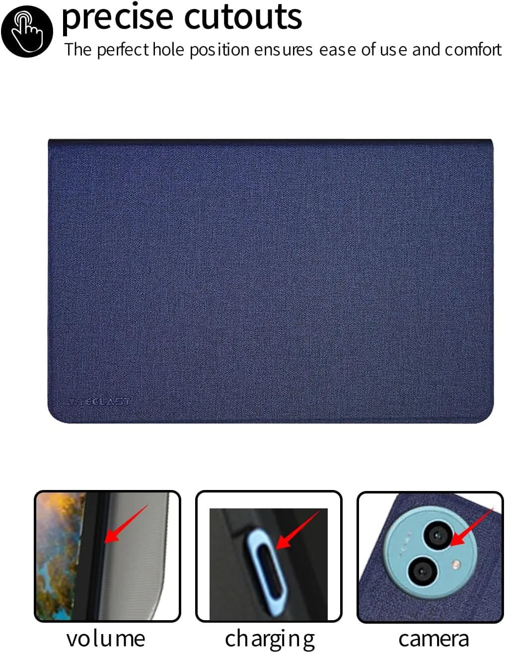 for Teclast P50 11" Tablet Case Ultra Slim PU Leather Folding Protective Cover Case with Soft TPU Back Shell Full Protection Scratch Resistant for Teclast P50 2024(Blue)