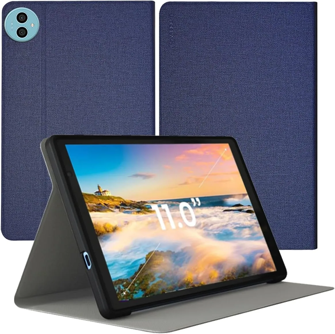 for Teclast P50 11" Tablet Case Ultra Slim PU Leather Folding Protective Cover Case with Soft TPU Back Shell Full Protection Scratch Resistant for Teclast P50 2024(Blue)